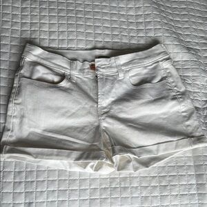 Old Navy White Jean Shorts Casual Cut-Off Style
